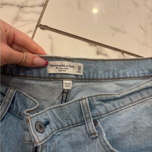 Abercrombie & Fitch Women's High Rise Light Blue Jeans